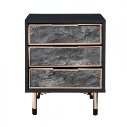 ACME - Arbyrd Accent Table in Black/Champagne