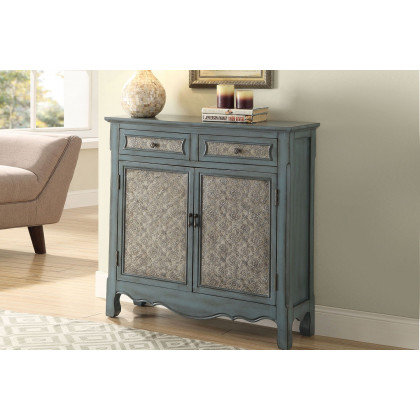 ACME - Winchell Antique Blue Console Table