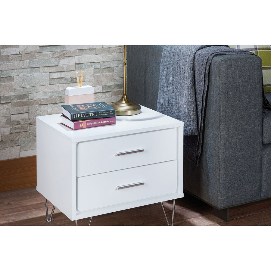 ACME Deoss Nightstand - White
