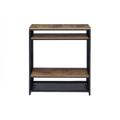 ACME - Winam Accent Table in Antique Oak/Black