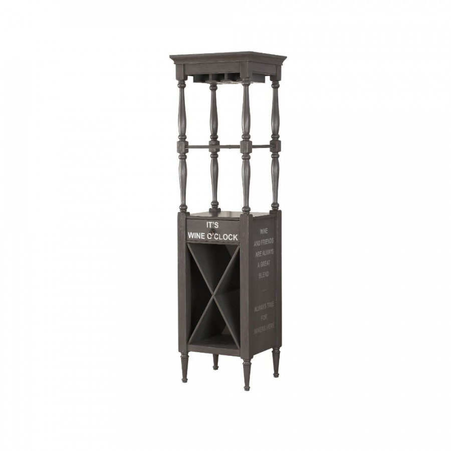 ACME Anthony Wine Cabinet - Antique Gray