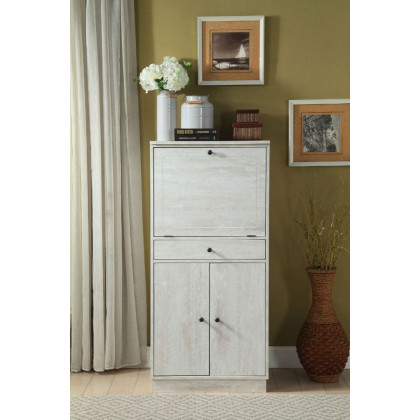 ACME - Wiesta Wine Cabinet in Antique White