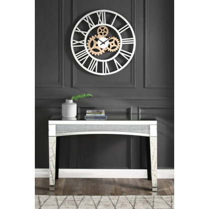 ACME - Dominic Wall Clock in Mirrored (97725)