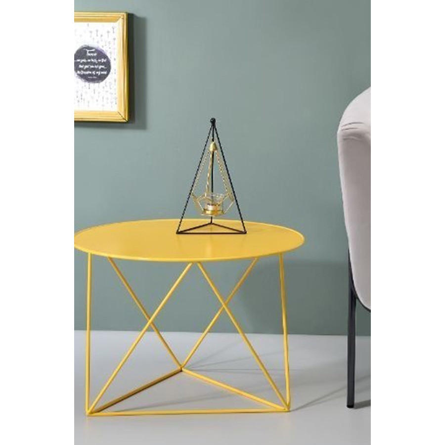 ACME Epidia Accent Table - Yellow Finish