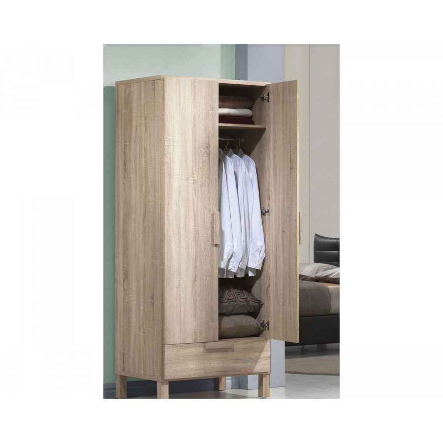 ACME - Odella Wardrobe in Light Oak
