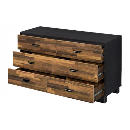 ACME - Eos Dresser in Walnut/Black
