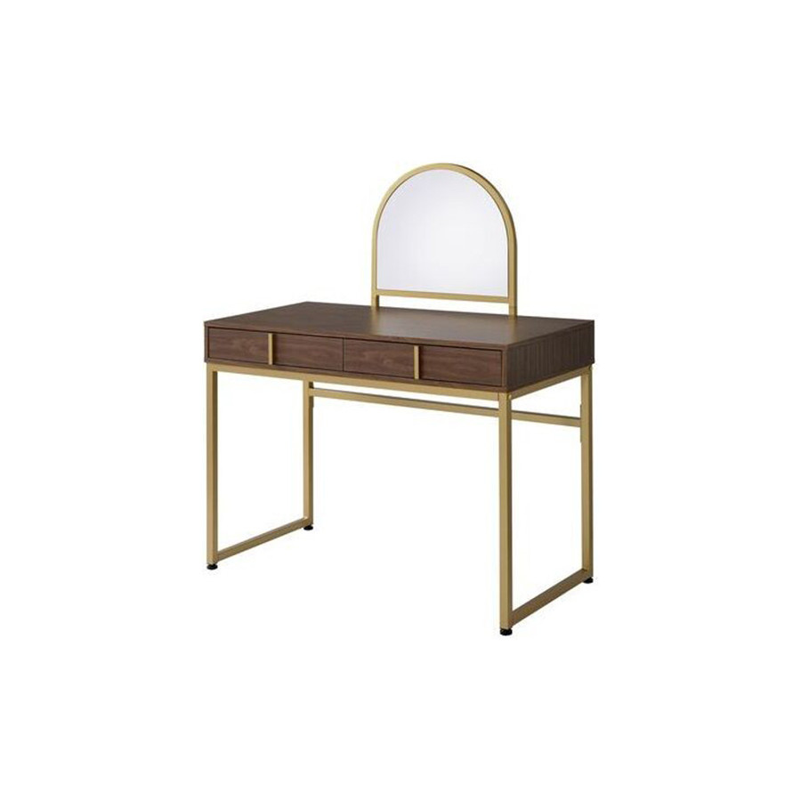 ACME - Coleen Vanity Desk with Mirror & Jewelry Tray (coleenvanitydesktray1234)