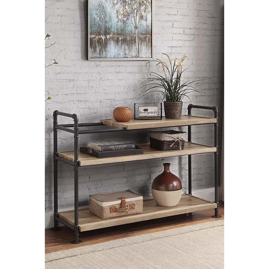 ACME - Brantley Bookshelf in Oak/Sandy Black (AC00756)