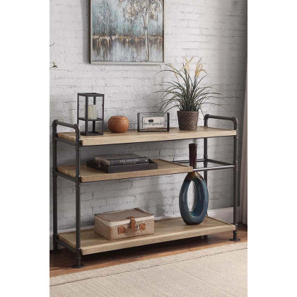 ACME - Brantley Bookshelf in Oak/Sandy Black (AC00756)
