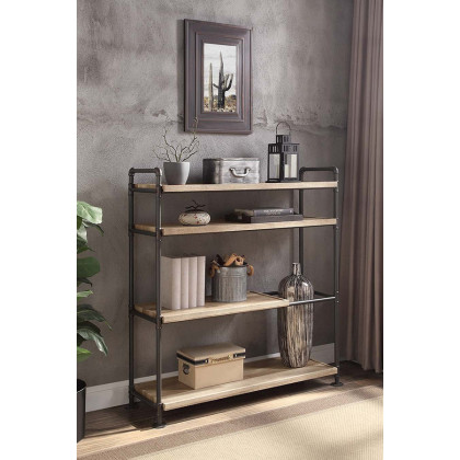 ACME - Brantley Bookshelf in Oak/Sandy Black (AC00757)