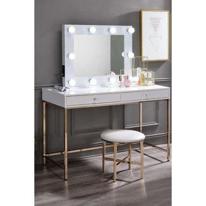 ACME - Avery Accent Mirror in White