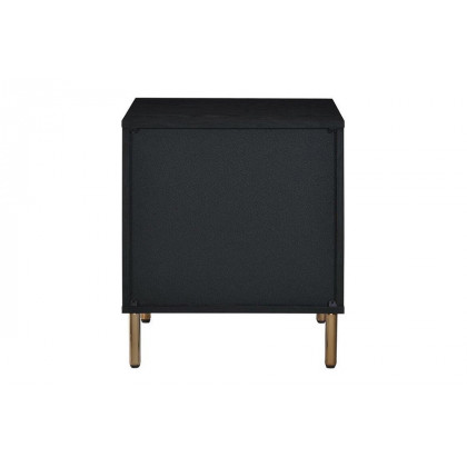 ACME Myles Nightstand - Silver and Gold Finish