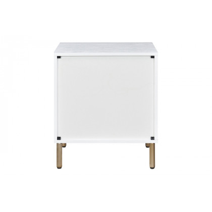 ACME Myles Nightstand - Champagne and Gold Finish