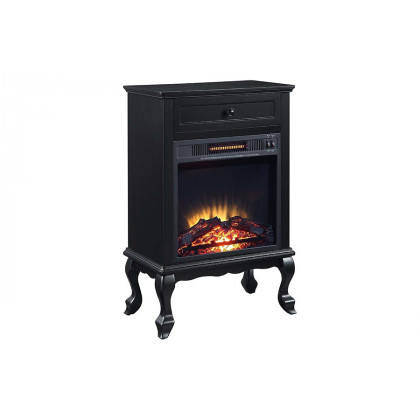 ACME Eirene Fireplace - Black Finish