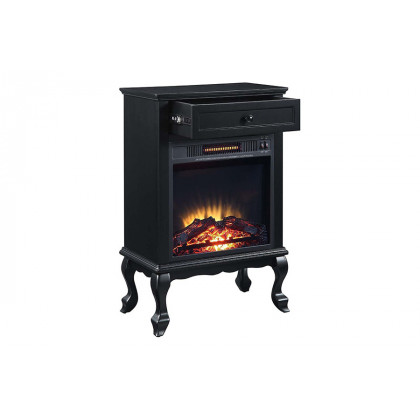 ACME Eirene Fireplace - Black Finish