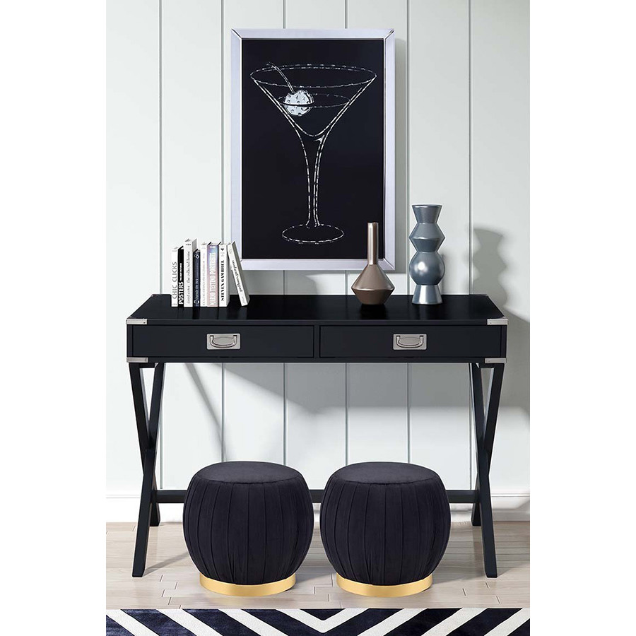 ACME Amenia Console Table - Black Finish