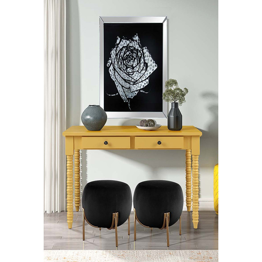 ACME Altmar Console Table - Yellow Finish