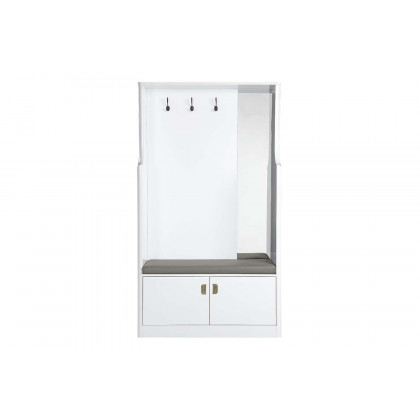 ACME - Buck II Hall Tree in White High Gloss