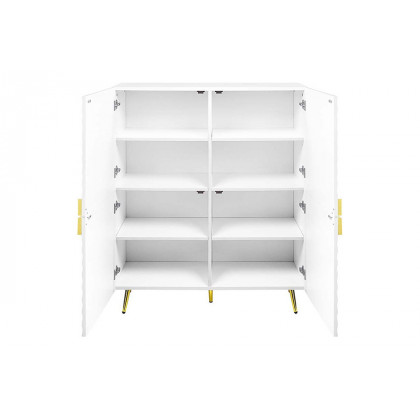 ACME Gaines Accent Cabinet - White High Gloss Finish