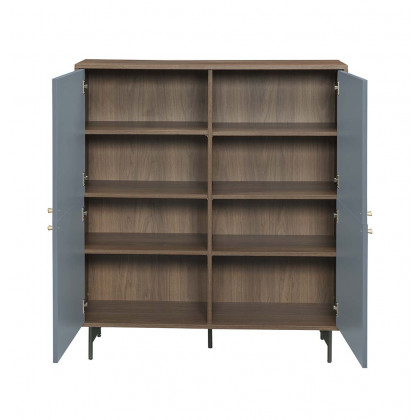 ACME Gencho Armoire - Gray/Walnut