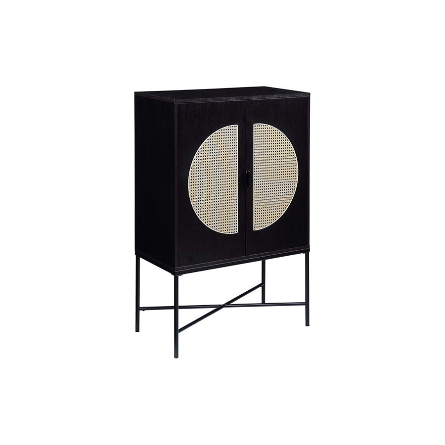 ACME - Colson Wine Cabinet in Black