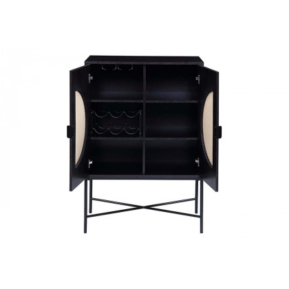 ACME - Colson Wine Cabinet in Black