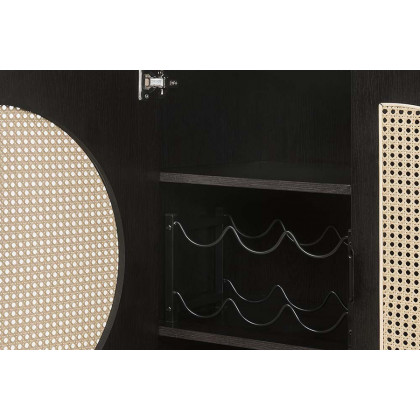 ACME - Colson Wine Cabinet in Black