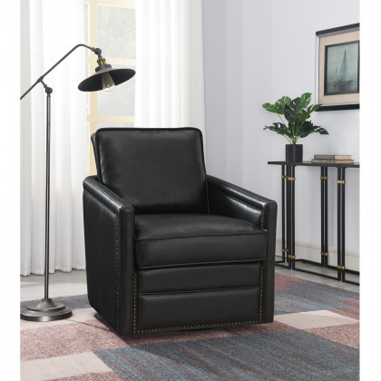 ACME Rocha Swivel Chair with Glider - Black