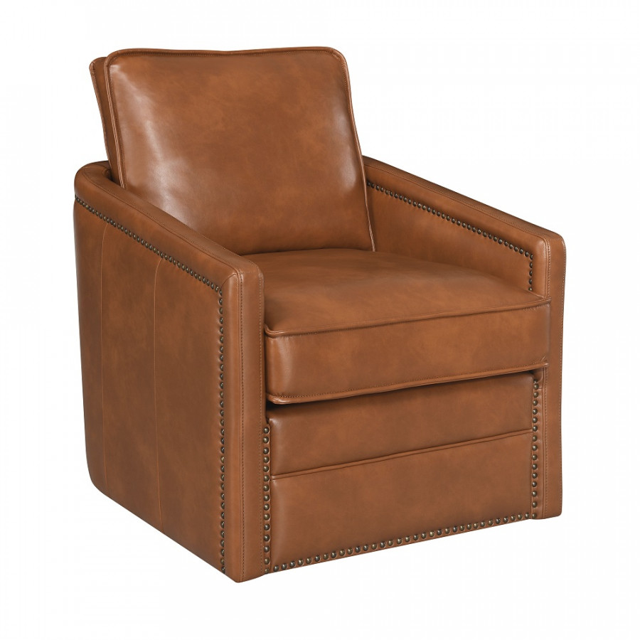 ACME Rocha Swivel Chair with Glider - Brown