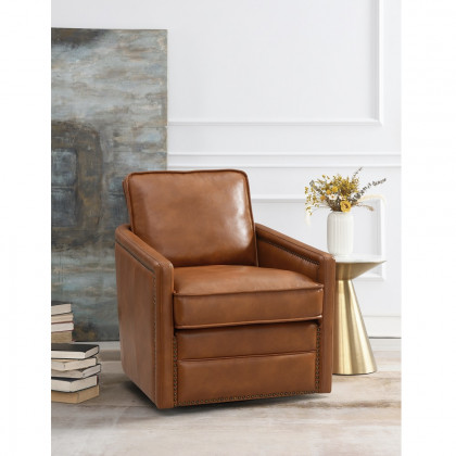ACME Rocha Swivel Chair with Glider - Brown
