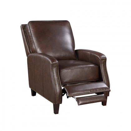 ACME Venice Accent Chair with Footrest - Dark Brown
