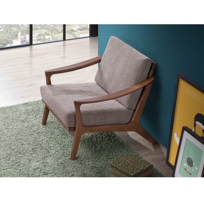 ACME - Lide Accent Chair in Light Brown Brown