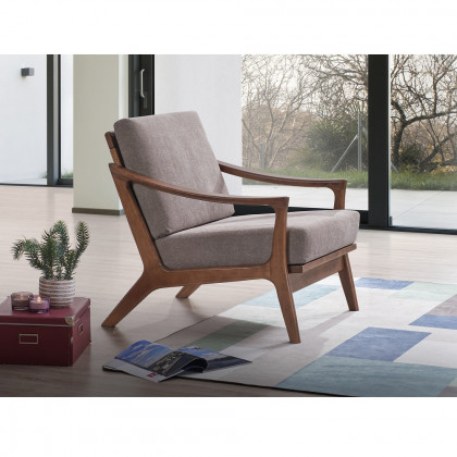 ACME - Lide Accent Chair in Light Brown Brown