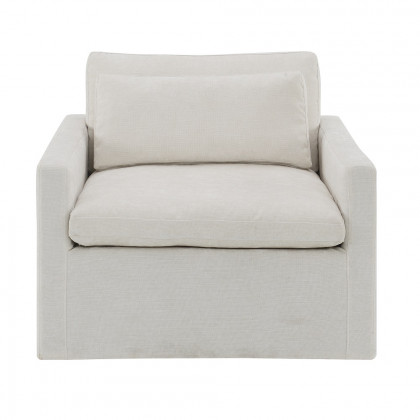 ACME Frederick Swivel Chair with Pillow - Ivory