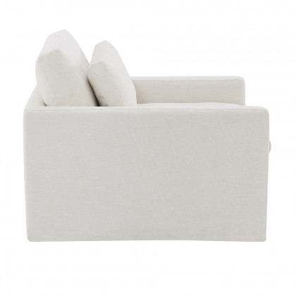 ACME Frederick Swivel Chair with Pillow - Ivory