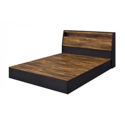 ACME - Eos Queen Bed with Storage in Walnut/Black
