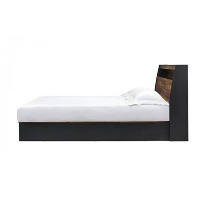 ACME - Eos Queen Bed with Storage in Walnut/Black