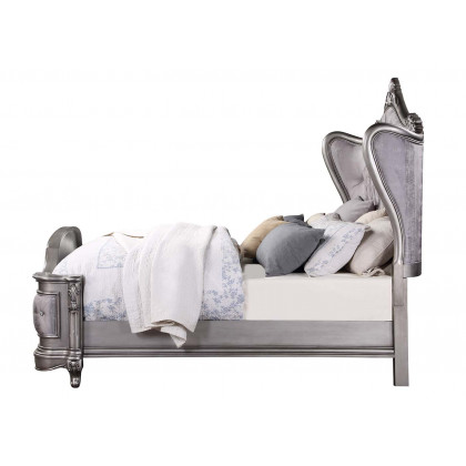 ACME Ariadne CK Bed - Velvet/Antique Platinum