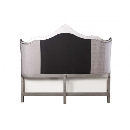 ACME Ariadne CK Bed - Velvet/Antique Platinum