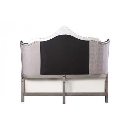 ACME Ariadne EK Bed - Velvet/Antique Platinum