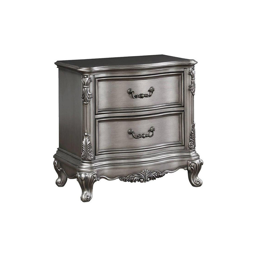 ACME - Ariadne Nightstand in Antique Platinum