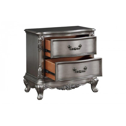 ACME - Ariadne Nightstand in Antique Platinum