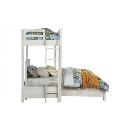 ACME Celerina Queeen Bed - Weathered White