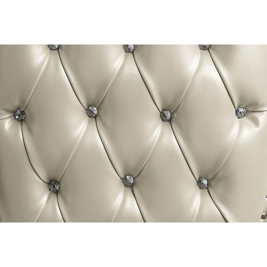 ACME - Vanaheim EK Bed in Beige/Antique White