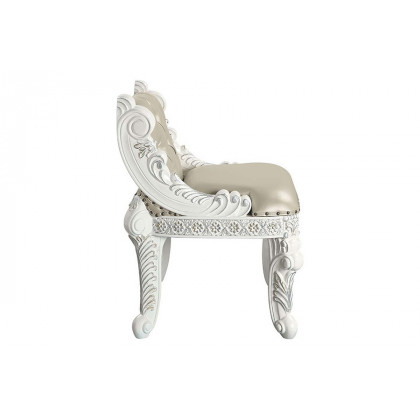 ACME - Vanaheim Vanity Stool in Beige/Antique White