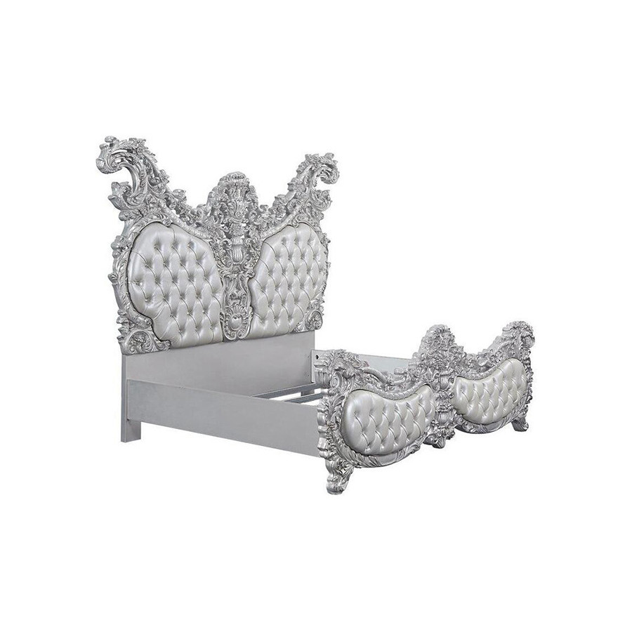 ACME - Valkyrie EK Bed in Antique Platinum