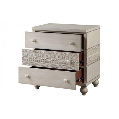 ACME - Roselyne Nightstand in Antique White