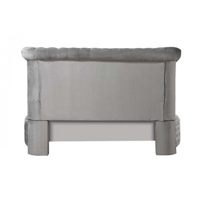 ACME Gaiva Queen Bed with Storage - Gray Velvet