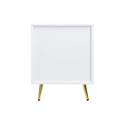 ACME Gaines Nightstand - White High Gloss Finish