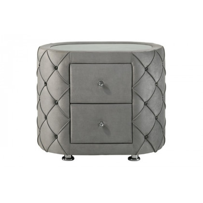 ACME - Perine Nightstand in Gray